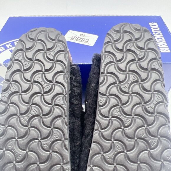 Birkenstock Arizona Big Buckle Shearling Teddy Black Platform Sandal EU 40 Women - Picture 11 of 11